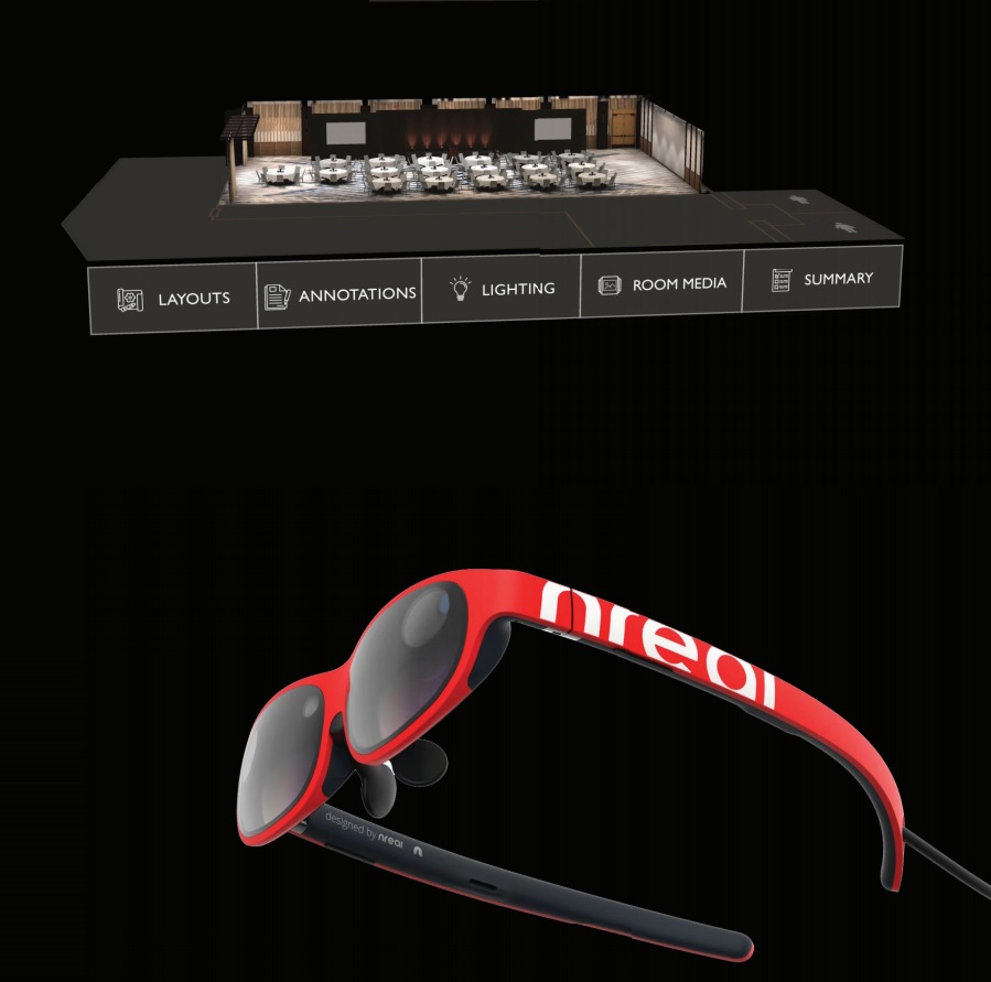 XR Event Planner also works with Nreal Glasses