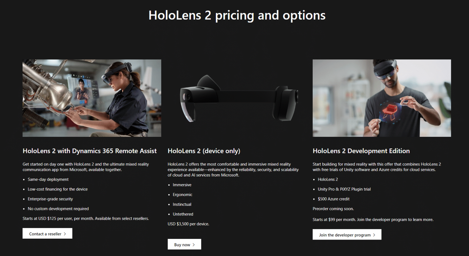HoloLens 2 Available for Purchase Online