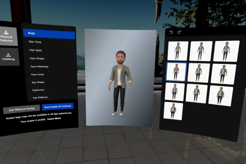 The new Oculus avatar editor
