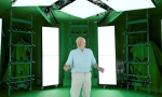 David Attenborough shooting the scenes for The Green Planet AR Experience