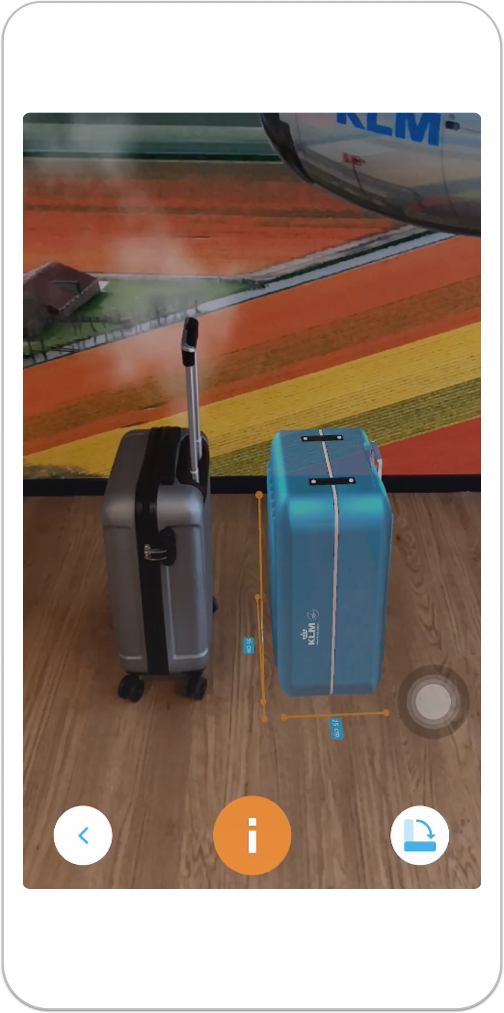 KLM Introduces Augmented Reality CarryOn Baggage Size Check App Virtual Reality Times