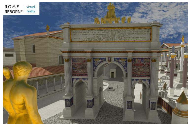 A Gilded Ancient Rome Rendered In Immersive Virtual Reality