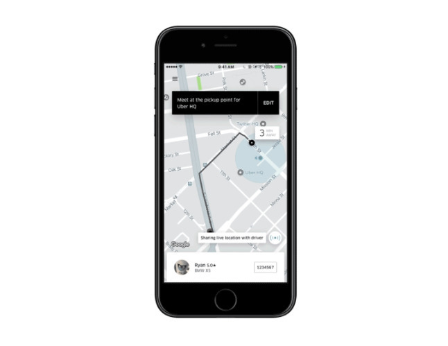 Apple Augmented Reality Ride Share app