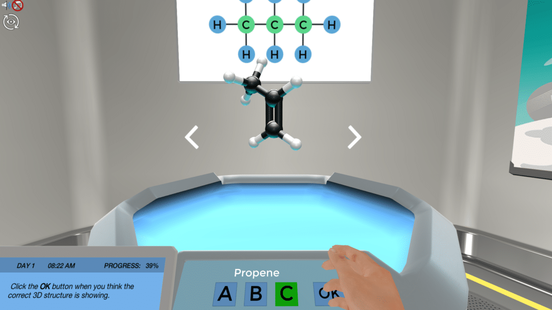 A Labster Simulation for Organic Chemistry