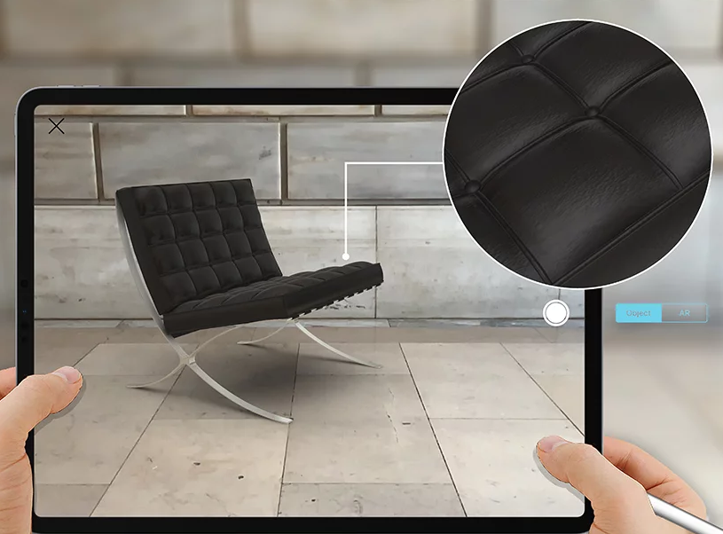 The tool can be used to overlay furniture in any environment