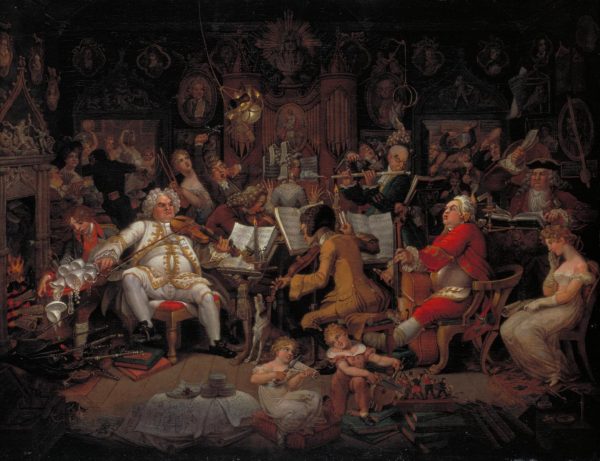 Amateurs of Tye-Wig Music ('Musicians of the Old School') c.1820 by Edward Francis Burney 1760-1848
