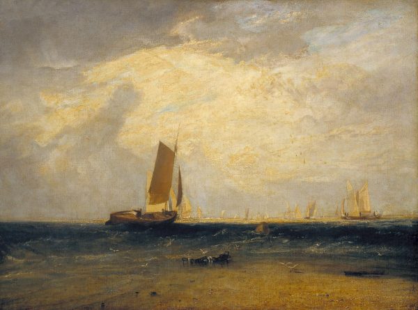 Fishing upon the Blythe-Sand, Tide Setting In exhibited 1809 by Joseph Mallord William Turner 1775-1851