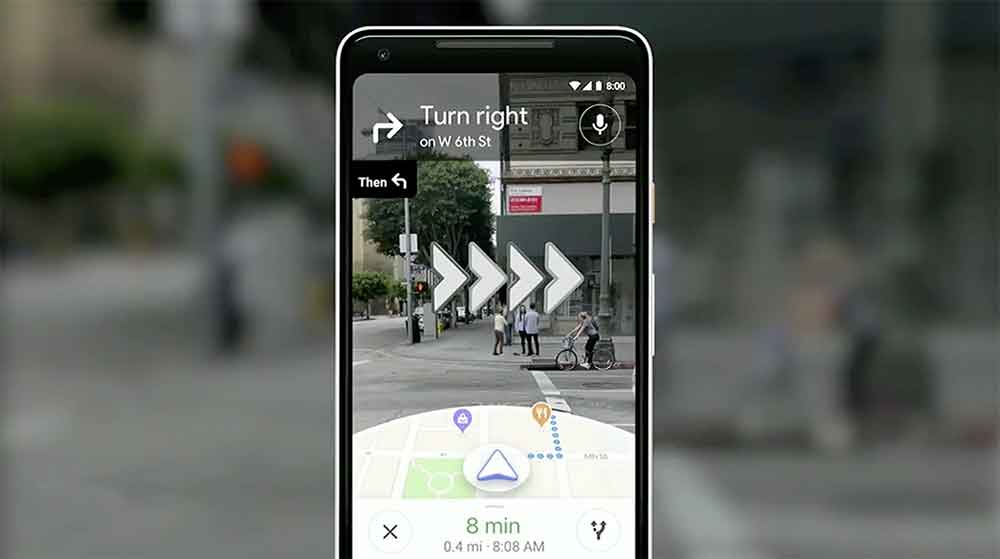 Google Maps AR Walking Directions