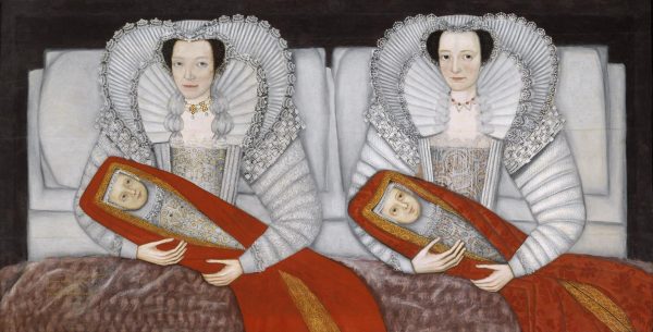 The Cholmondeley Ladies c.1600-10 by British School 17th century 1600-1699