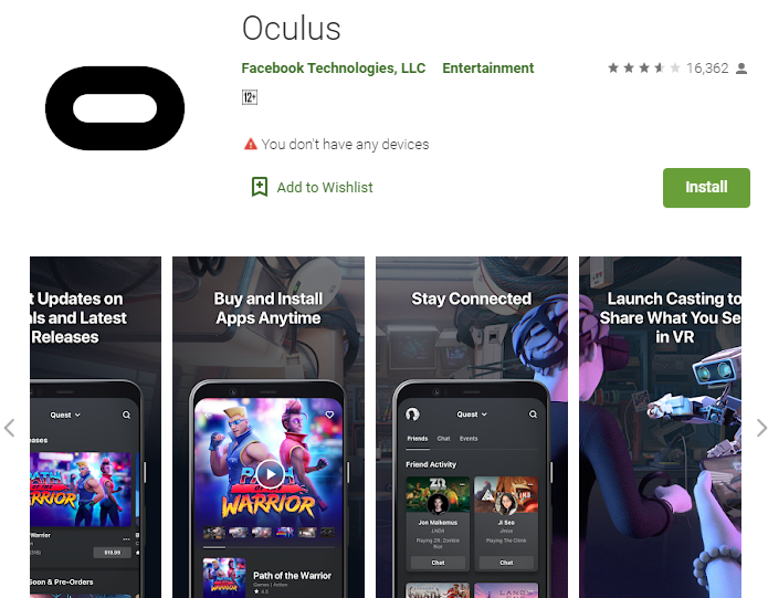 Oculus Android App
