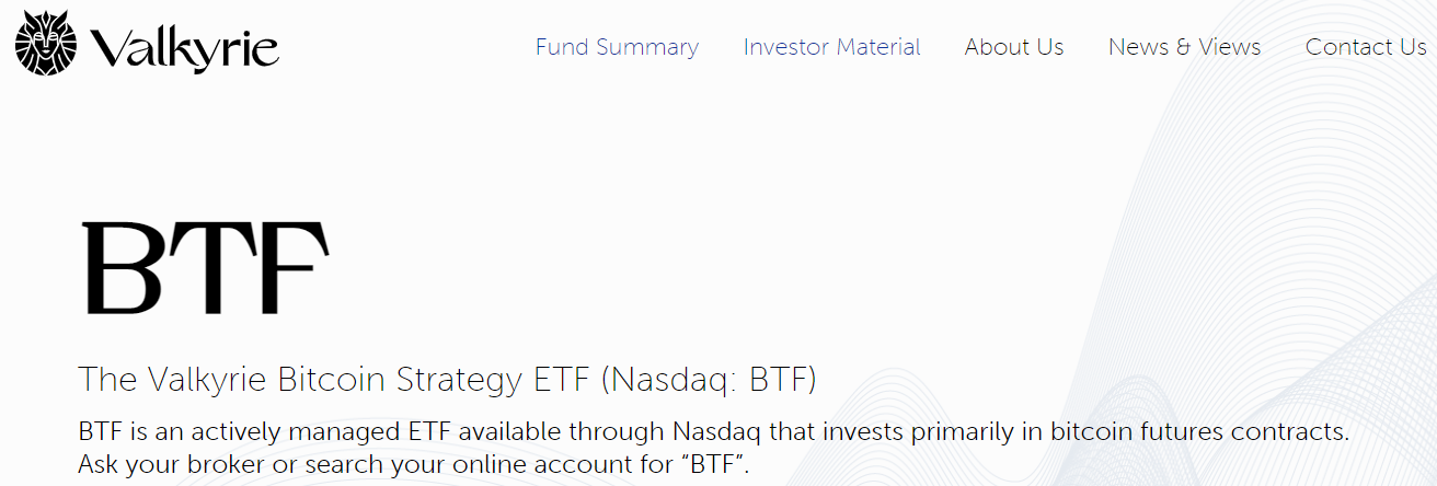 Valkyrie Bitcoin Strategy ETF