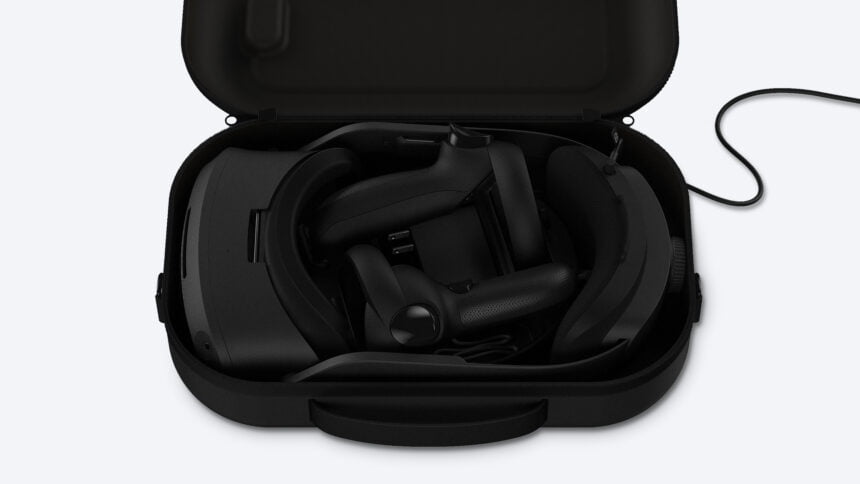 The charging case automatically networks the glasses with the appropriate controllers