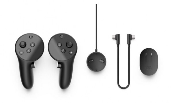 The accessories included in the separate controller package