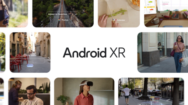 Google I/O 2025 Android XR artwork for Gemini-powered smart glasses with Gentle Monster and Warby Parker