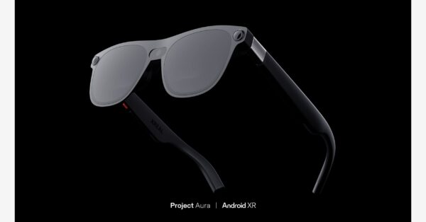 XREAL Project Aura, an optical see-through Android XR device revealed at Google I/O 2025