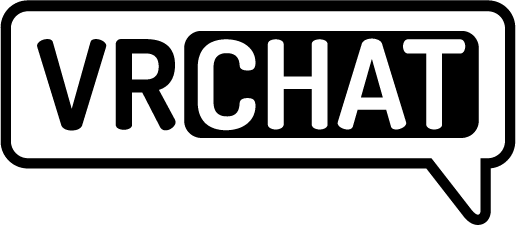 VRChat logo, the social VR platform where Emmy-winning theatre show Uncanny Alley: A New Day is performed